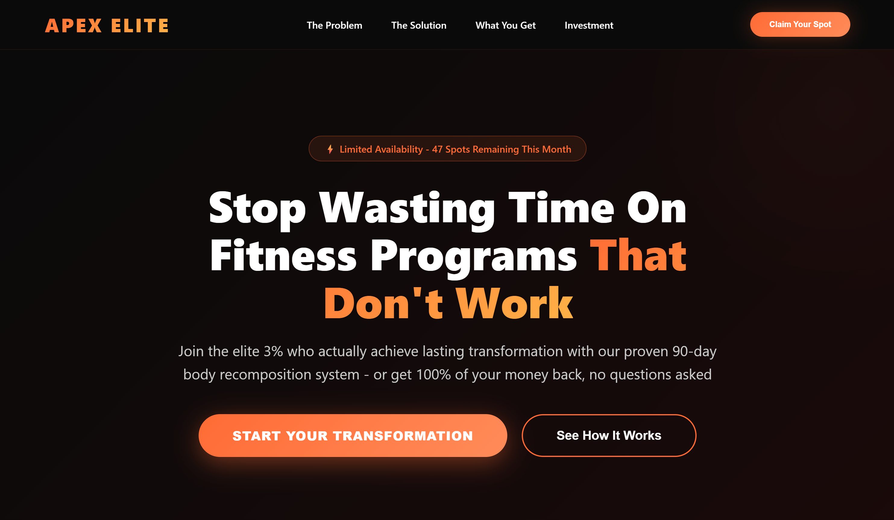 Local Gym Website